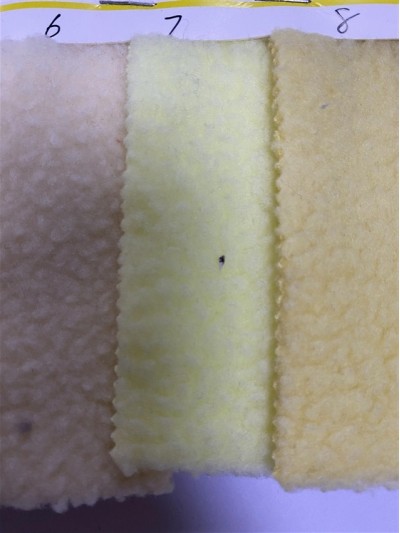 DG-LXF 精品羊羔絨  克重：380g/m²  幅寬：160CM 成份：100%Polyester   側面照